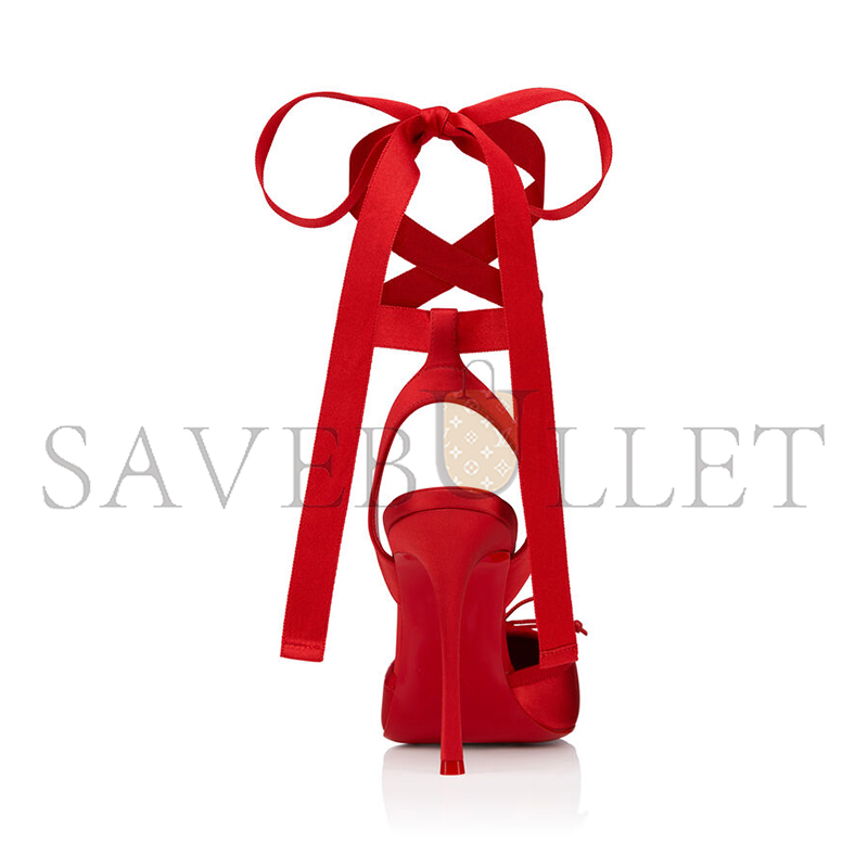 CHRISTIAN LOUBOUTIN CASSIA LACE UP 100 MM STRAPPY PUMPS 1250498R558